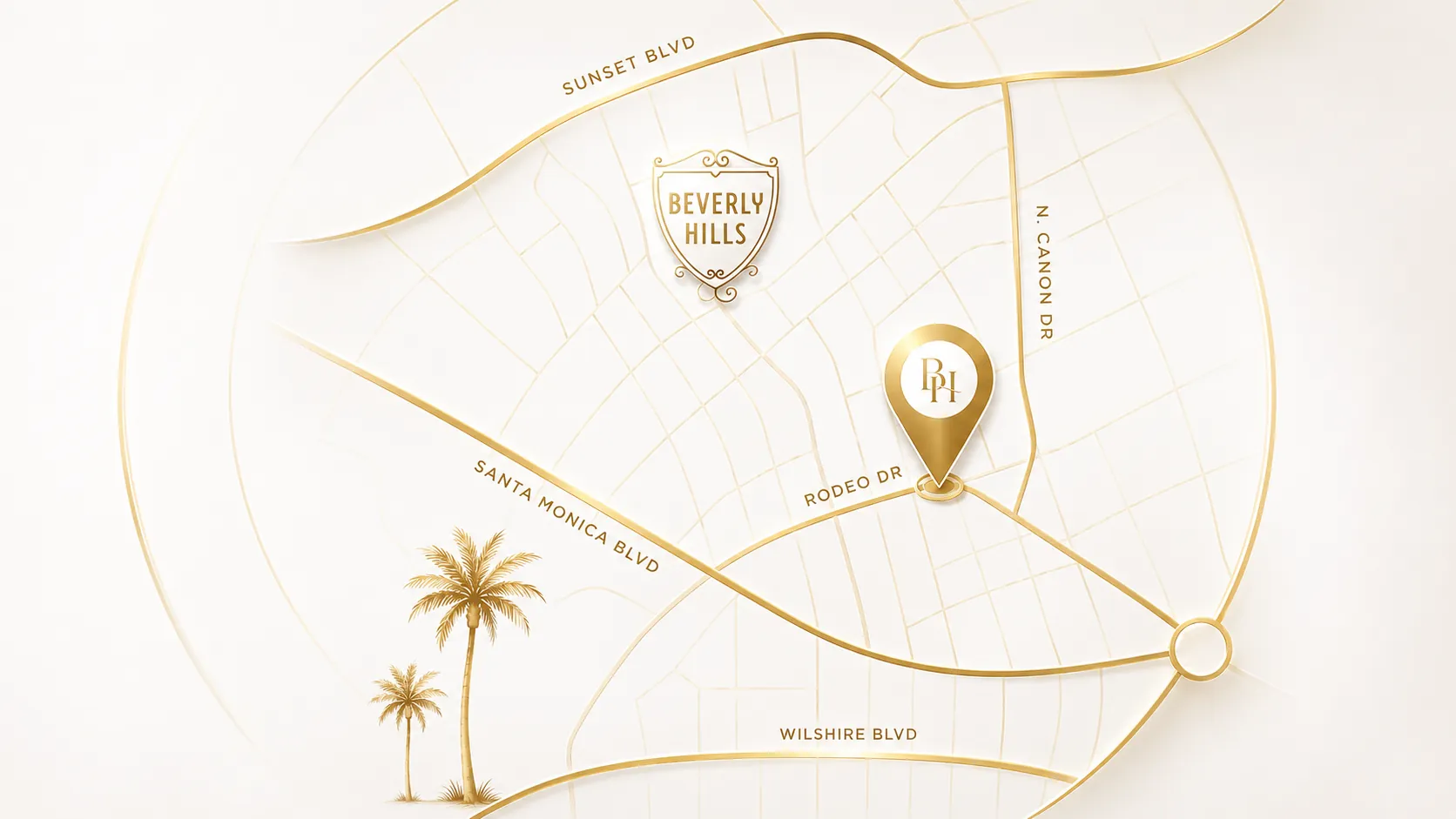 House of Medical Aesthetics location map outline